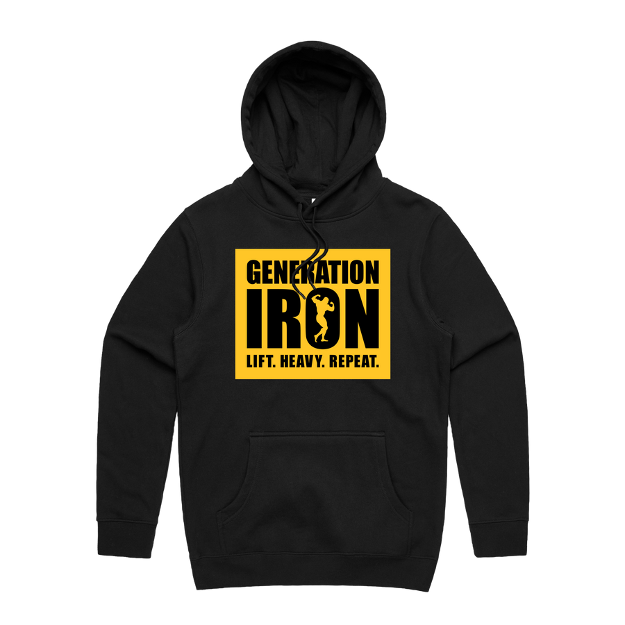 Generation Iron Lift Heavy Repeat Hoodie - Black