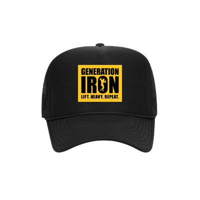 Generation Iron Lift Heavy Repeat Foam Trucker Hat - Black