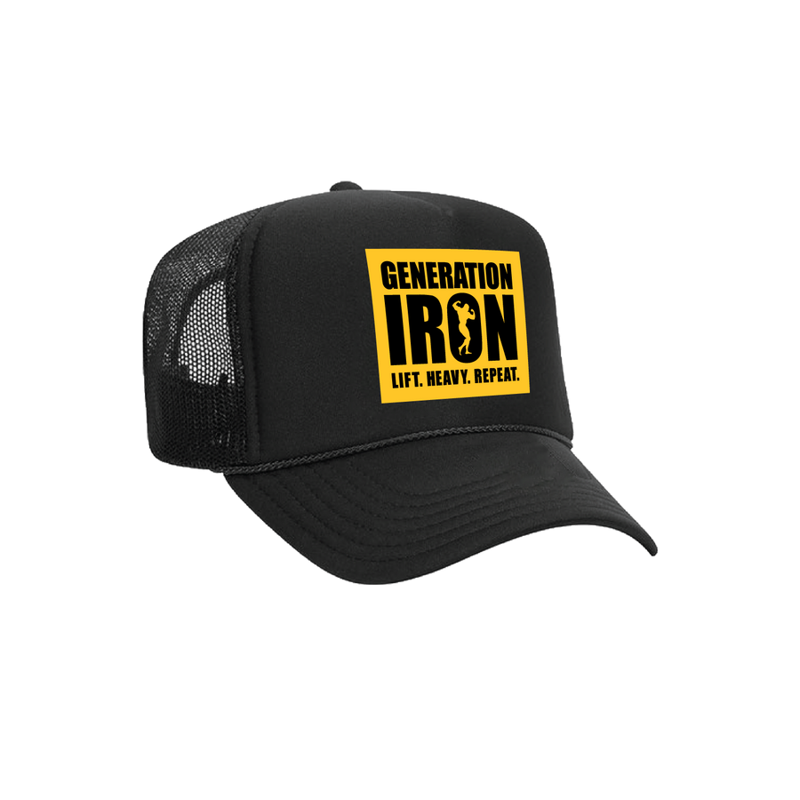 Generation Iron Lift Heavy Repeat Foam Trucker Hat - Black