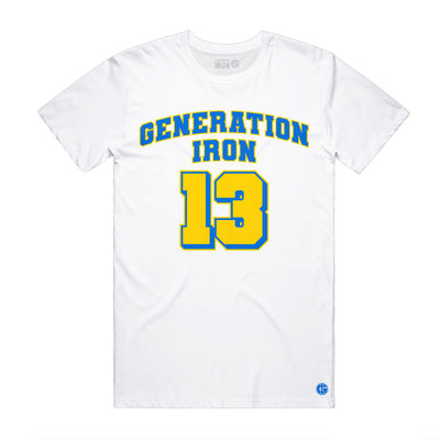 Generation Iron Varsity Tee - White