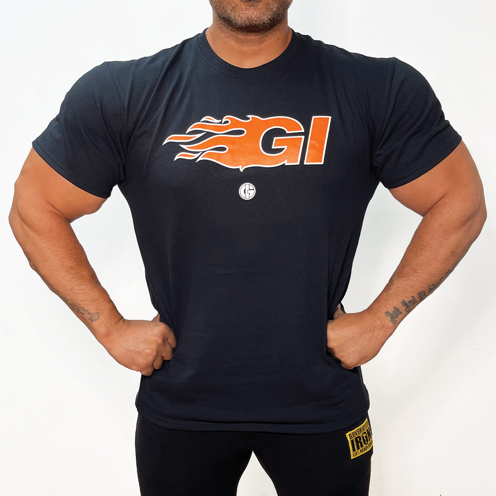 Generation Iron Flame Tee - Black