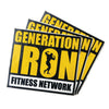 Generation Iron Sticker 3-Pack