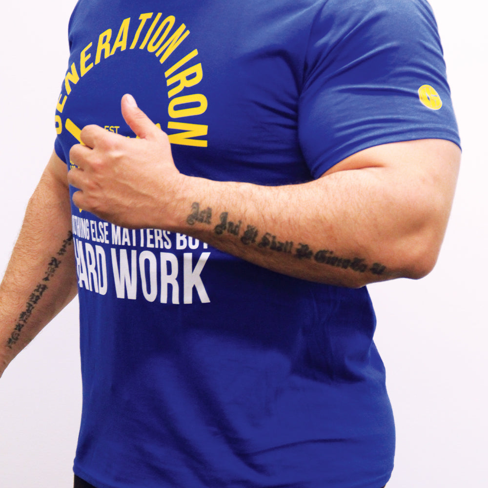 Generation Iron Classic Hard Work Tee - Royal Blue