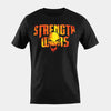 Strength Wars Fire Skull Tee Limited Edition - Black