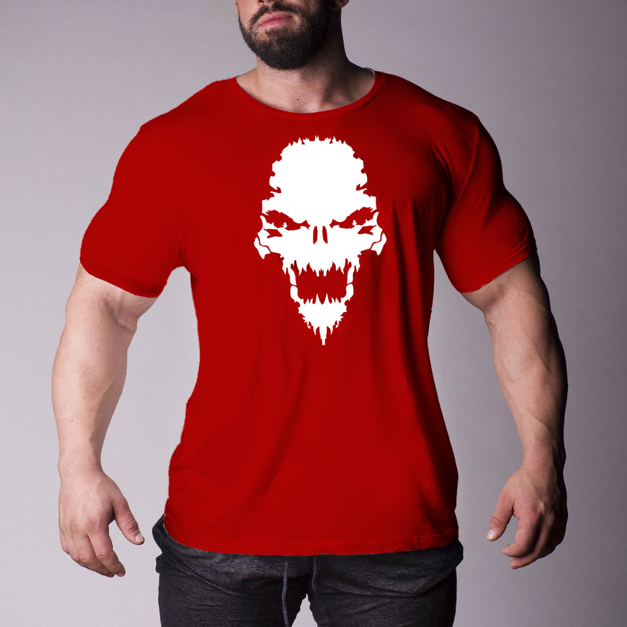 Strength Wars Skull Tee - Red